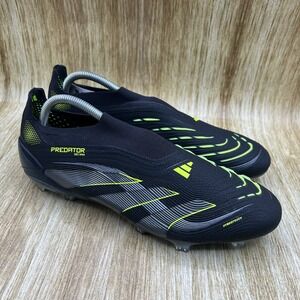 adidas Predator Elite Laceless FG Men's 10.5 Electric Stealth Pack JI1078 NEW